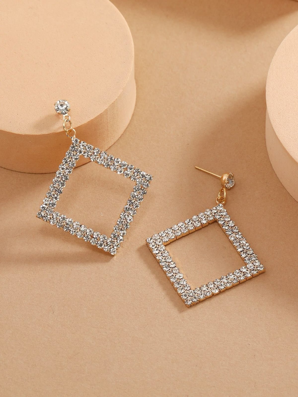 Geo drop earrings